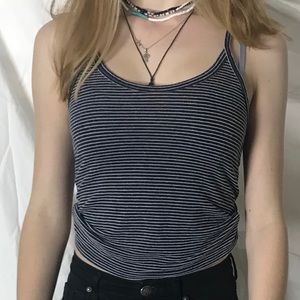 Blue and White Brandy Melville Tanktop